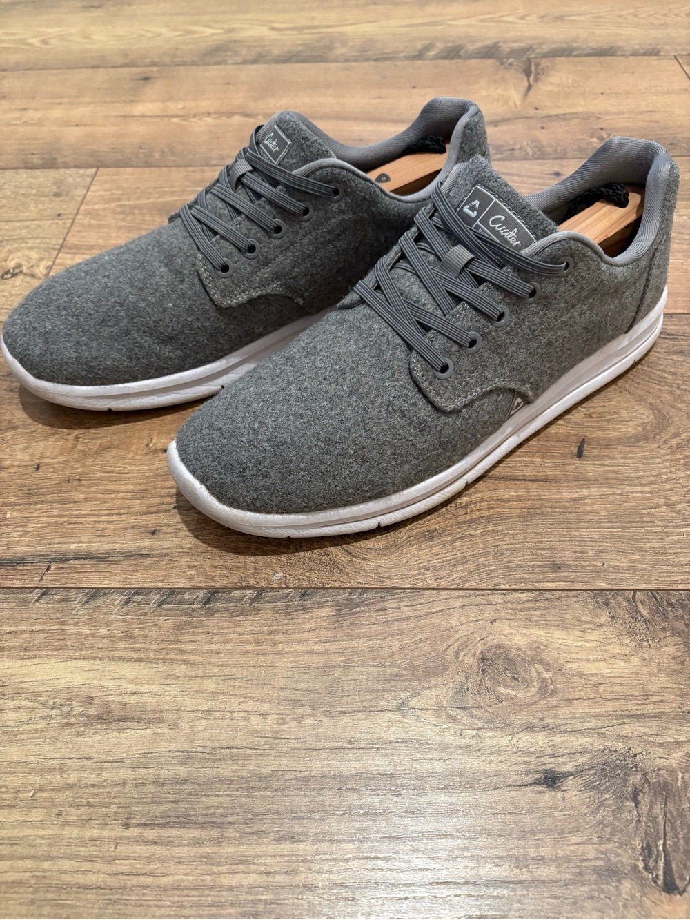 Travis Mathew Cuater The Daily Wool Grey Men's Casual Shoes - Size 10